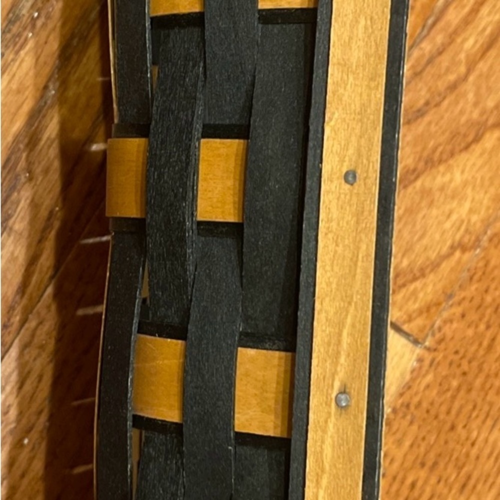 Longaberger Black and Tan Cracker Basket